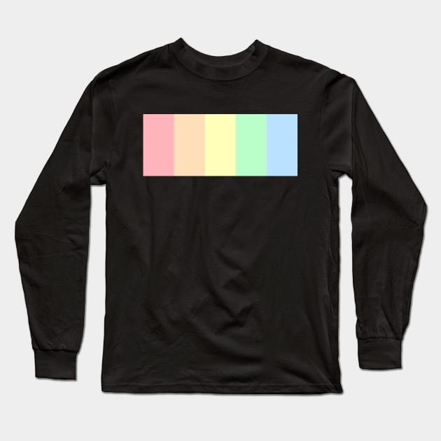 Equality rainbow in pastel colors Long Sleeve T-Shirt by sanseffort